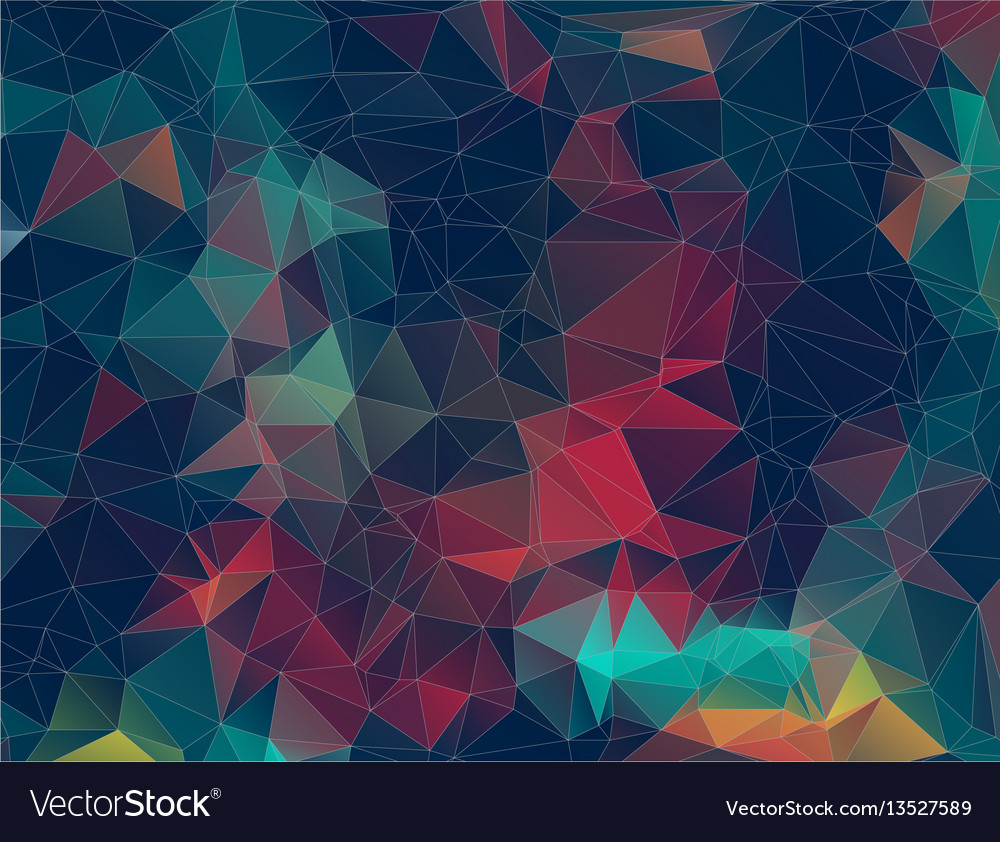 Flat retro triangle background geometric shapes