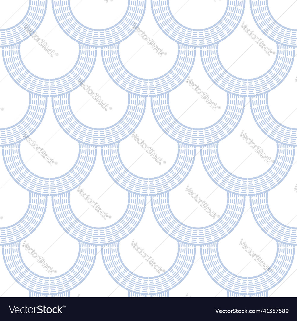 Geometric Fish Scale Pattern