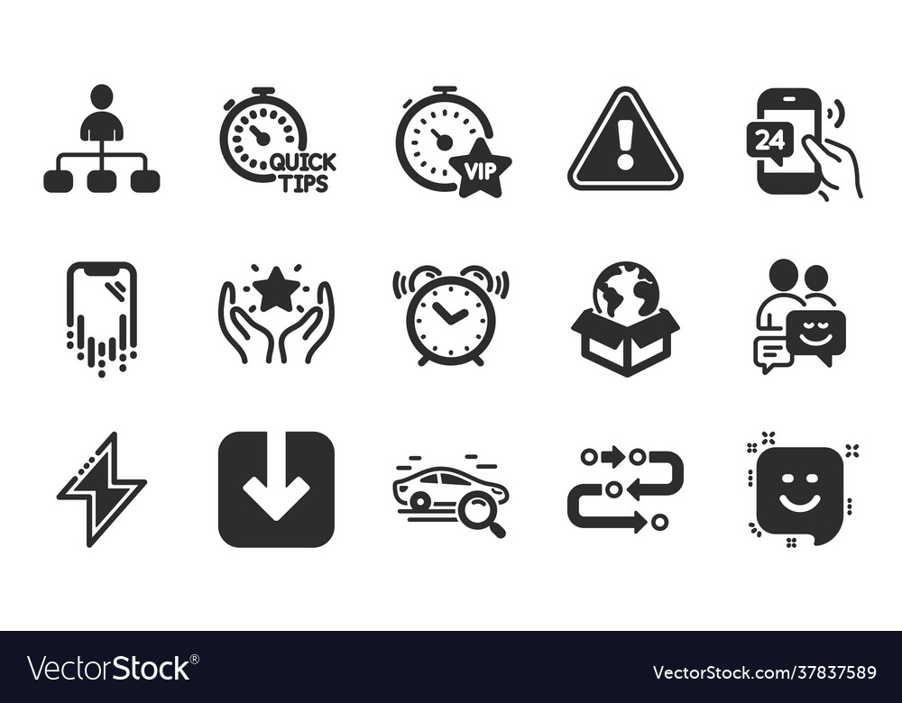 Management load document and communication icons vector image Management load document and communication icons