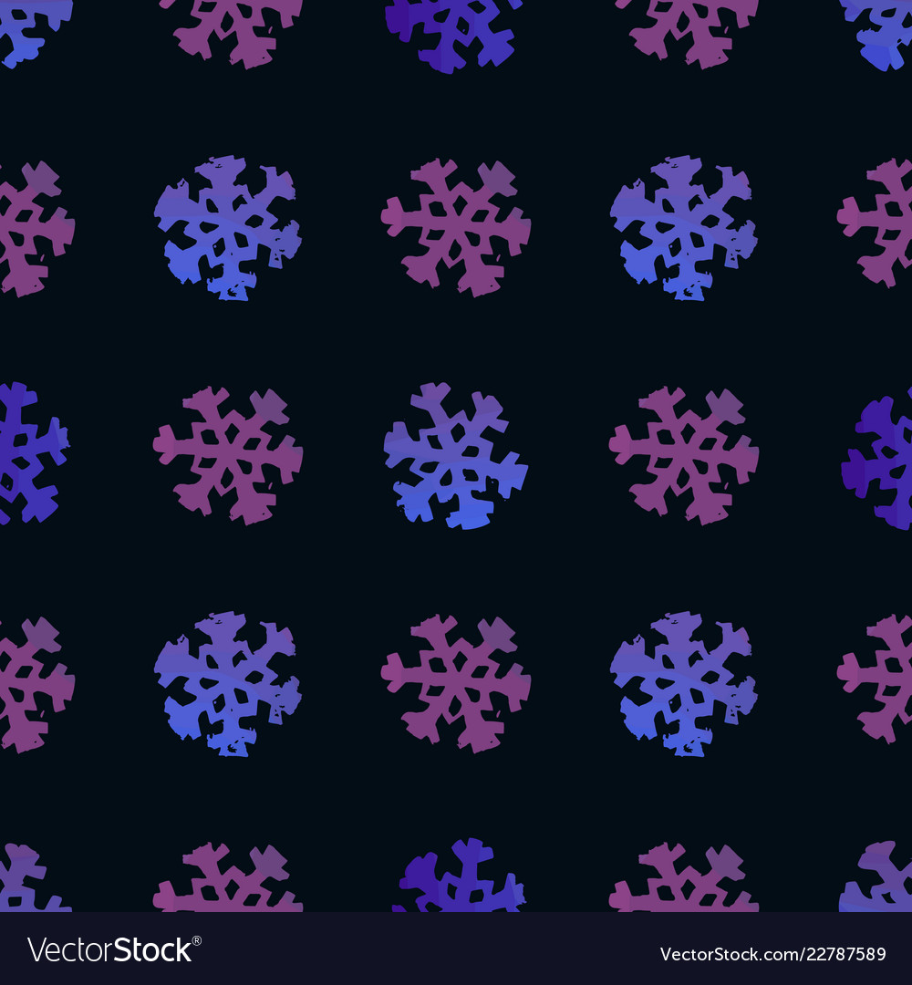 Seamless pattern with snowflakes vector image Seamless pattern with snowflakes