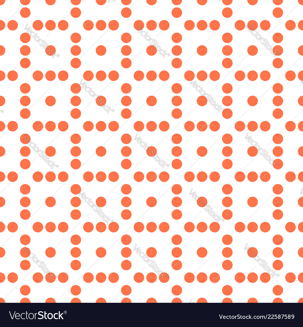 Seamlessly repeatable dotted polka dot pattern