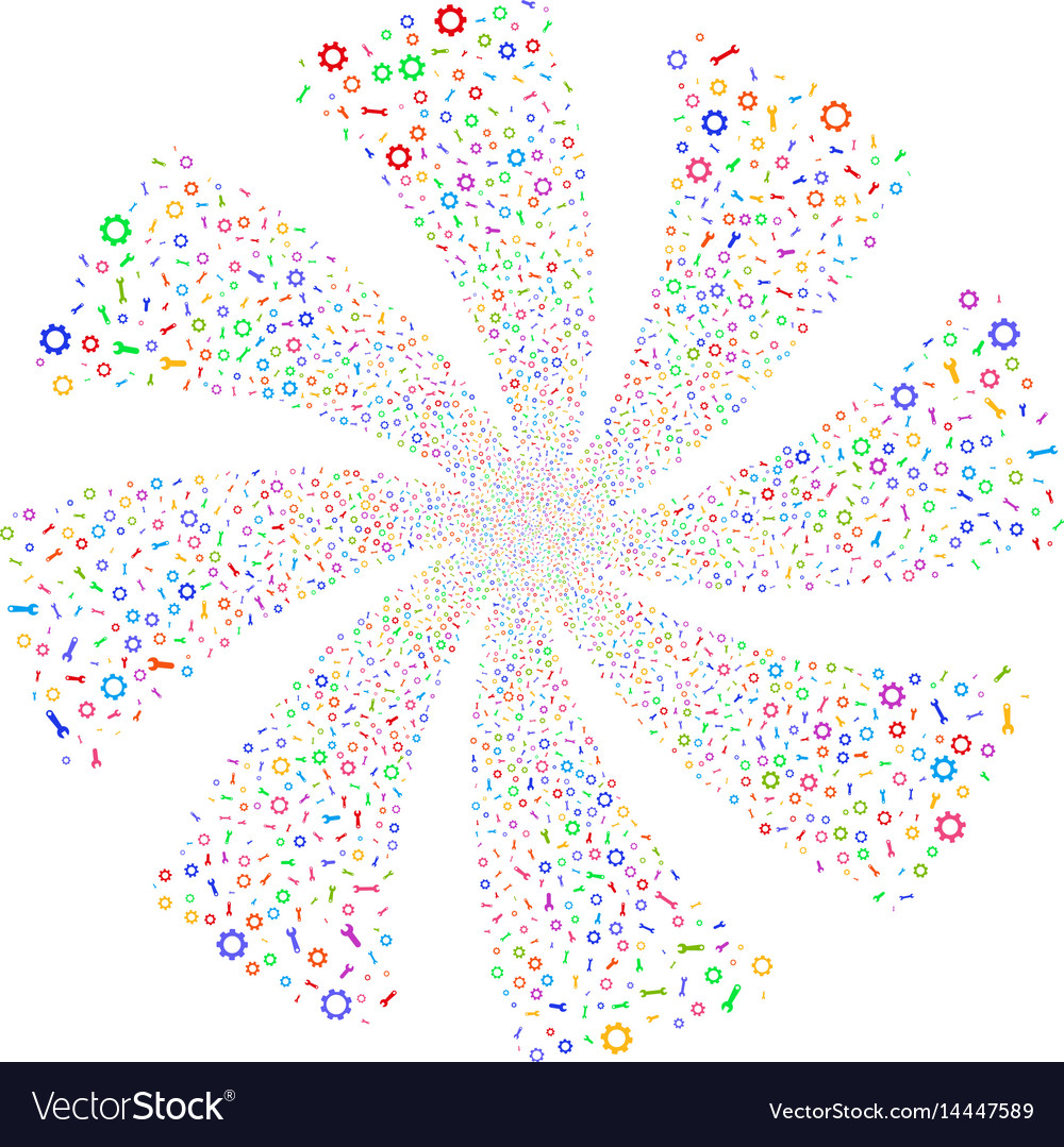 Setup tools fireworks swirl rotation