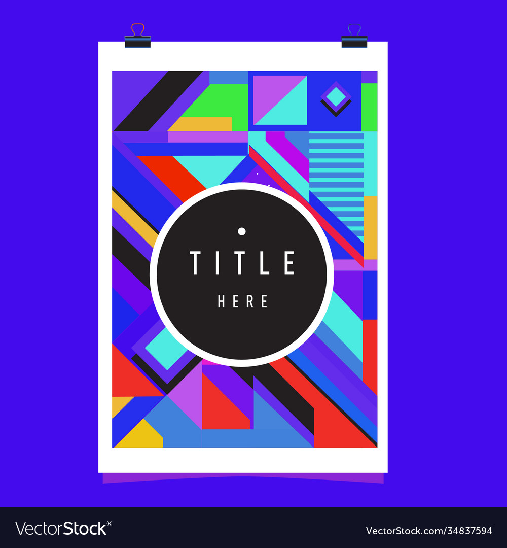 Abstract colorful geometric pattern background Vector Image Abstract colorful geometric pattern background