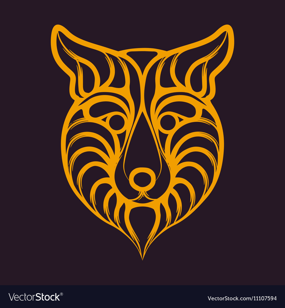 Abstract fox logo Royalty Free Vector Image - VectorStock