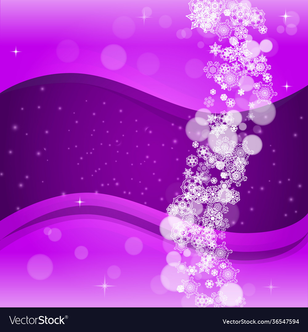 Christmas and new year ultra violet snowflakes Vector Image