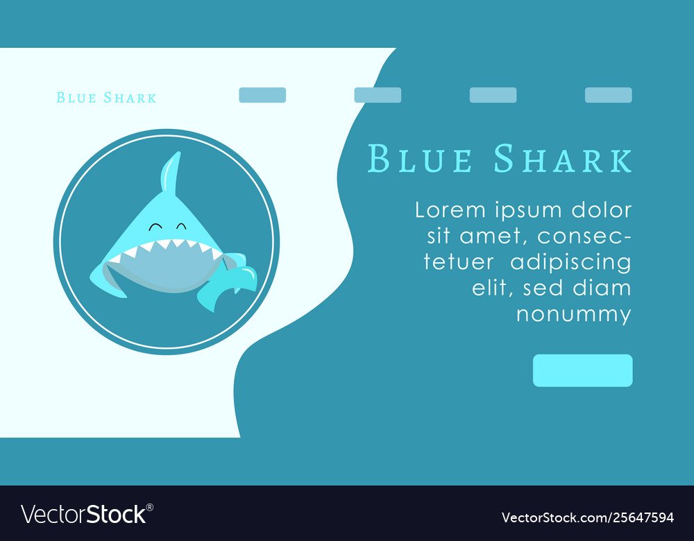 Concept first screen target page shark