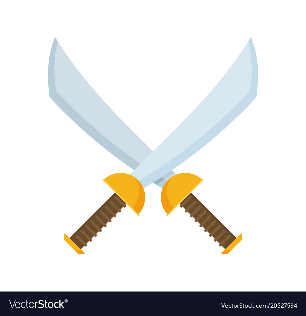 Crossed pirate sabers icon