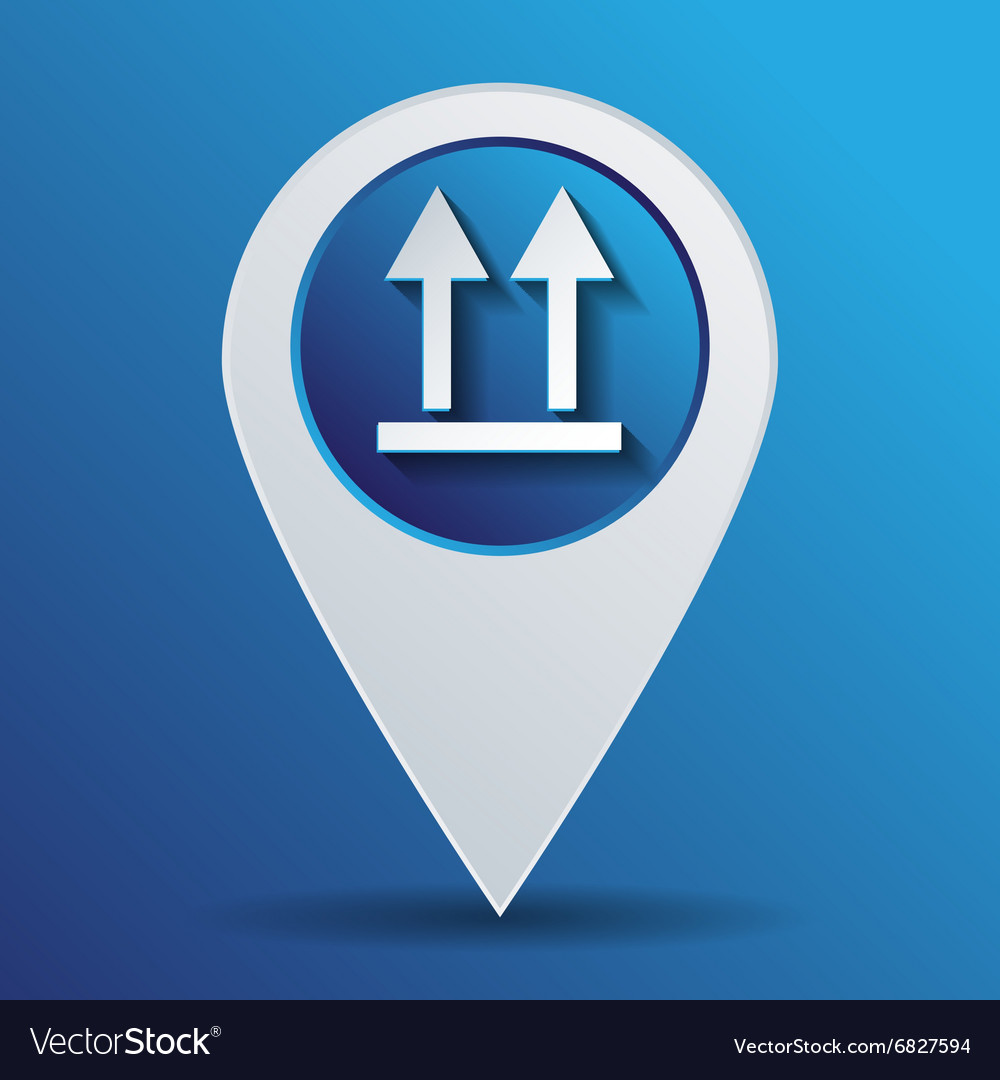 Fragile symbol arrow up logistic icon
