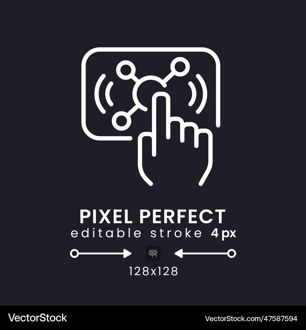 Interactive live streaming white linear desktop Vector Image