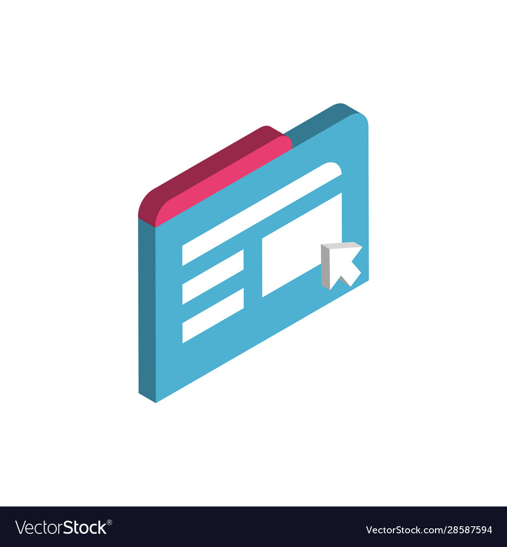 Isolierte Website-Code und Cursor-Design