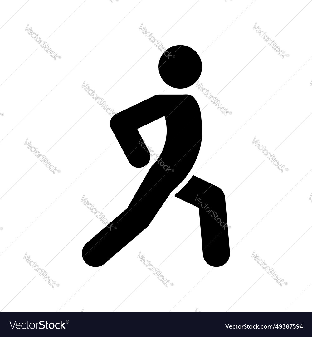 Man doing exercises icon people in motion active vector image Man doing exercises icon people in motion active
