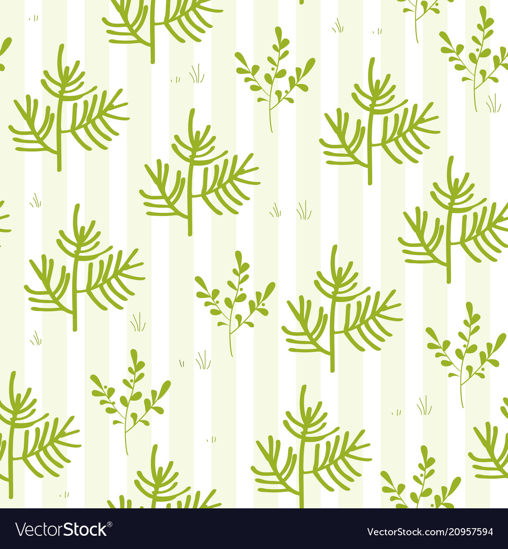 Pine tree pattern simple vector image Pine tree pattern simple