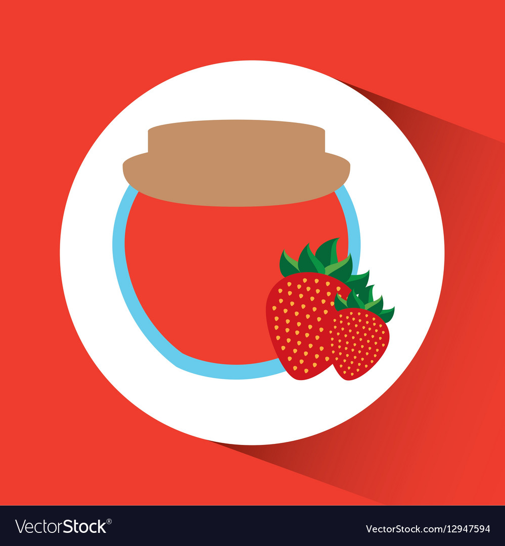 Preserved fresh fruit icon Royalty Free Vector Image