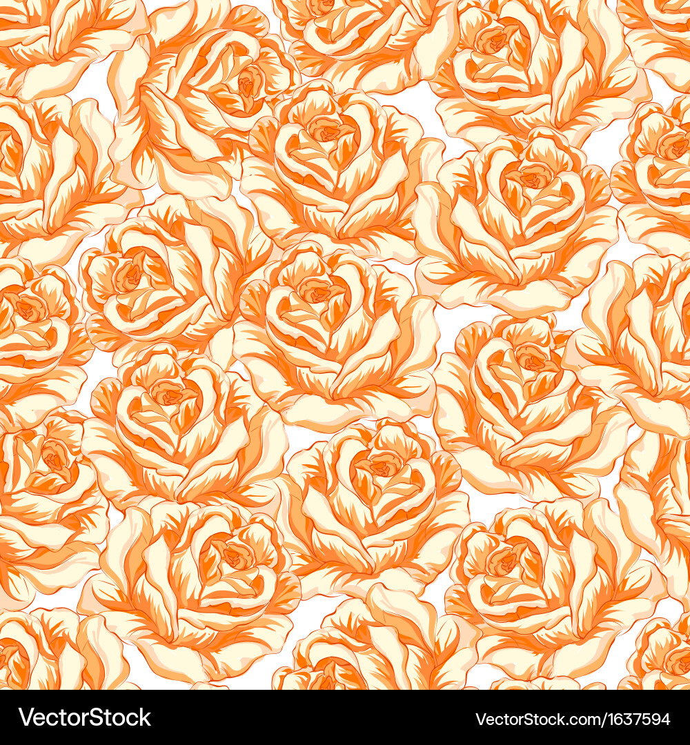 Seamless pattern with roses Royalty Free Vector Image