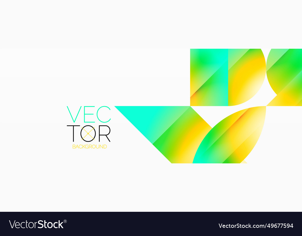Serene gradient template circles and triangles
