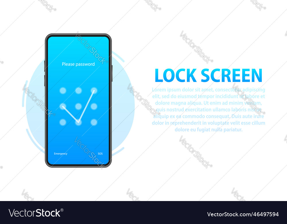 Smartphone with passcode lock screen interface