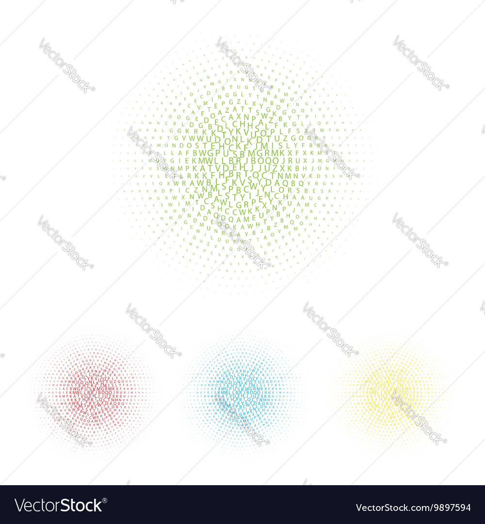 Text frame abstract background halftone effect
