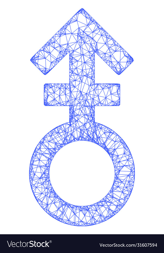 Web network third gender symbol icon