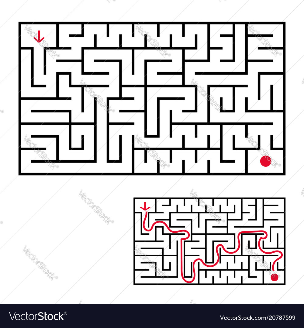 Abstract rectangular labyrinth an interesting vector image Abstract rectangular labyrinth an interesting