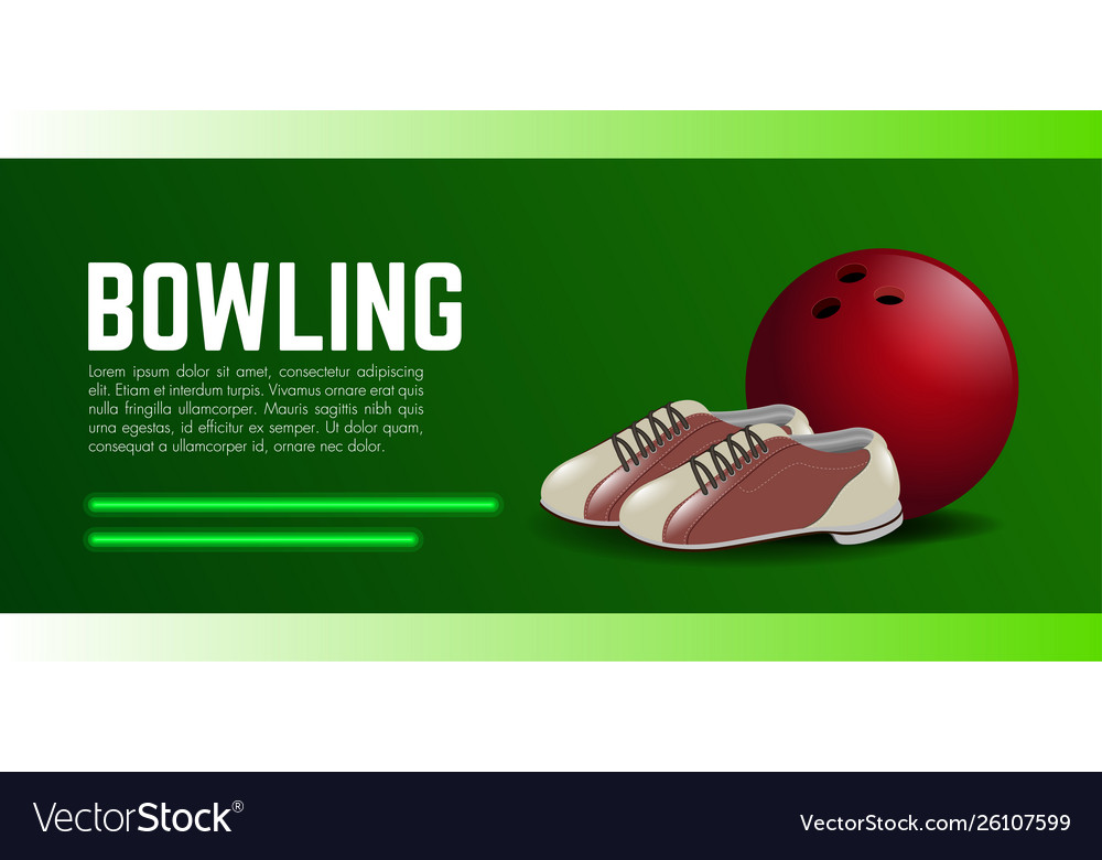 Isolated bowling poster