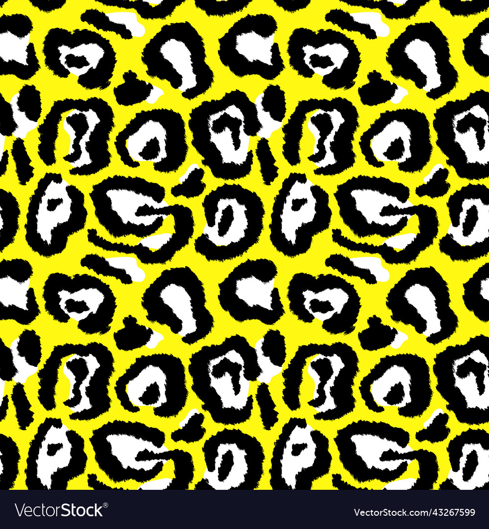 Leopard imitation seamless pattern vector image Leopard imitation seamless pattern