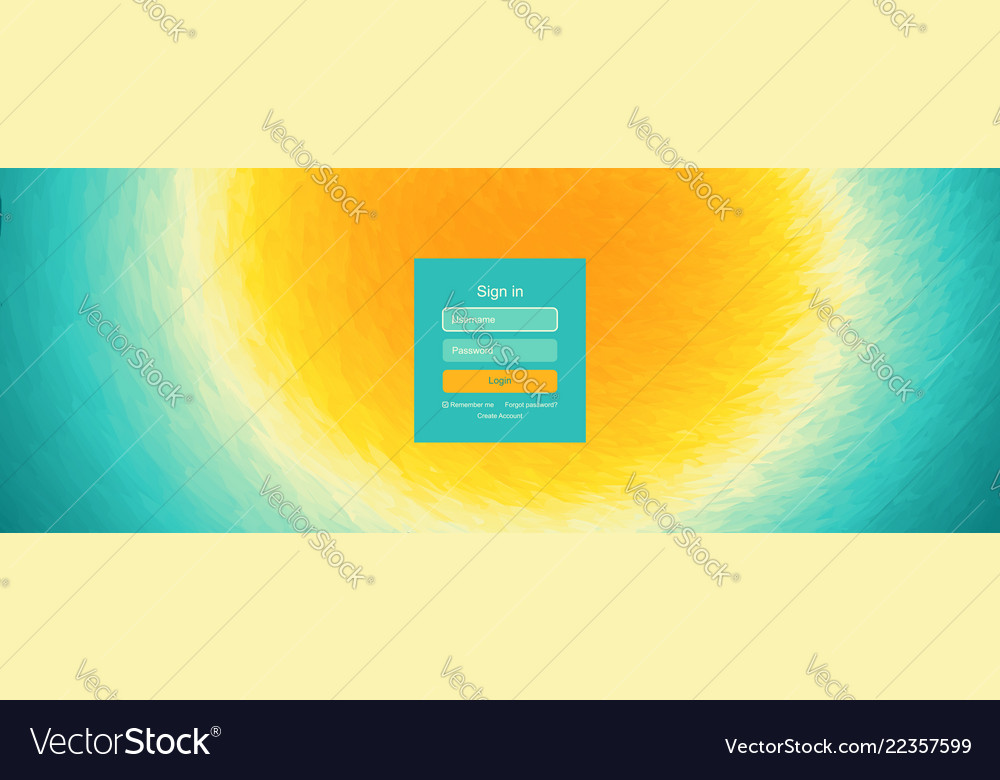 Login Benutzeroberfläche für mobile App und Webdesign vector image Login Benutzeroberfläche für mobile App und Webdesign