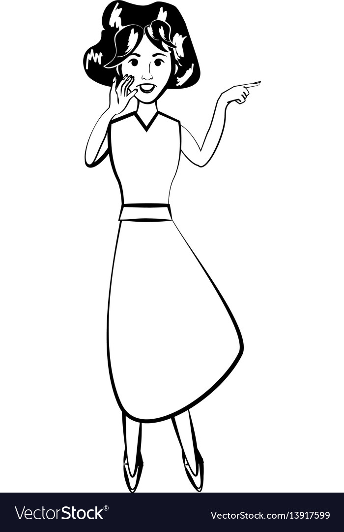 Man character posture line