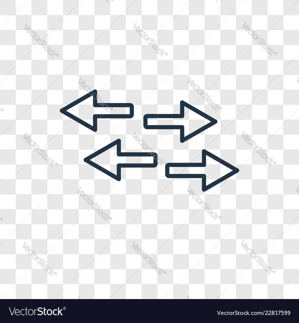 Switch concept linear icon isolated vector image Switch concept linear icon isolated