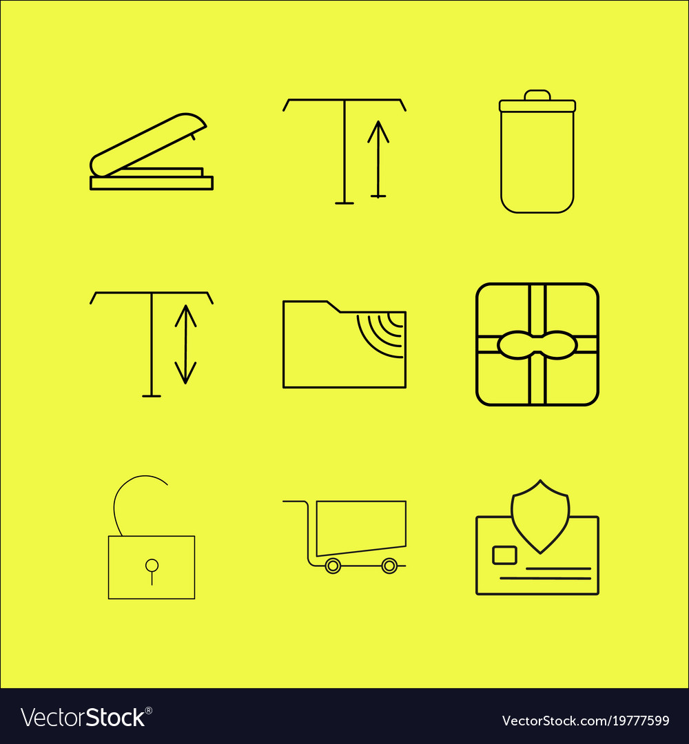 Web linear icon set simple outline icons