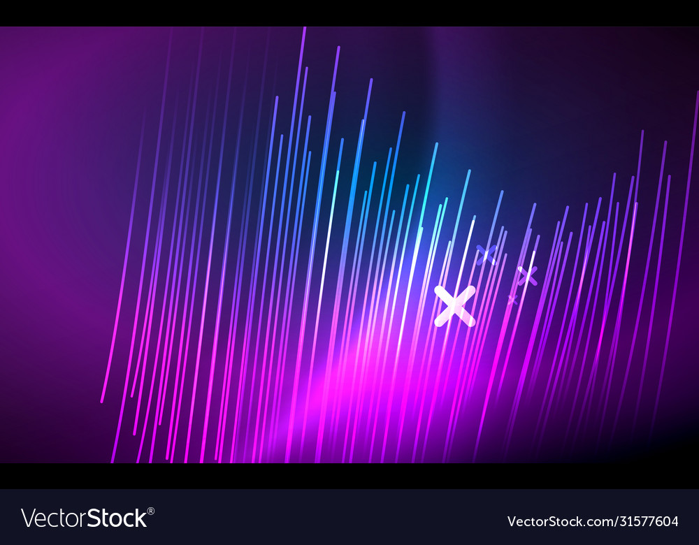 Abstract background - blue neon line design