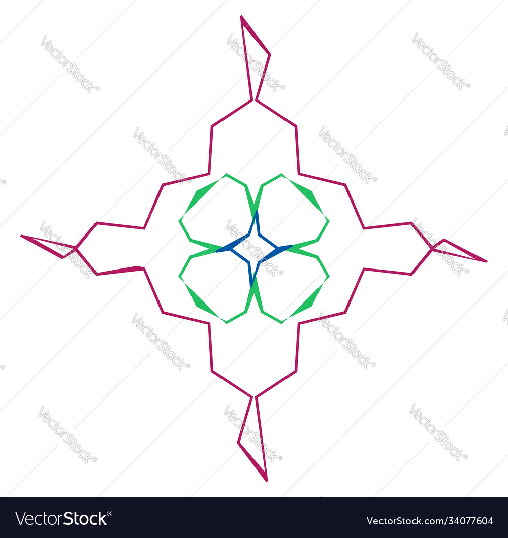 Abstract random geometry shape generative art vector image Abstract random geometry shape generative art