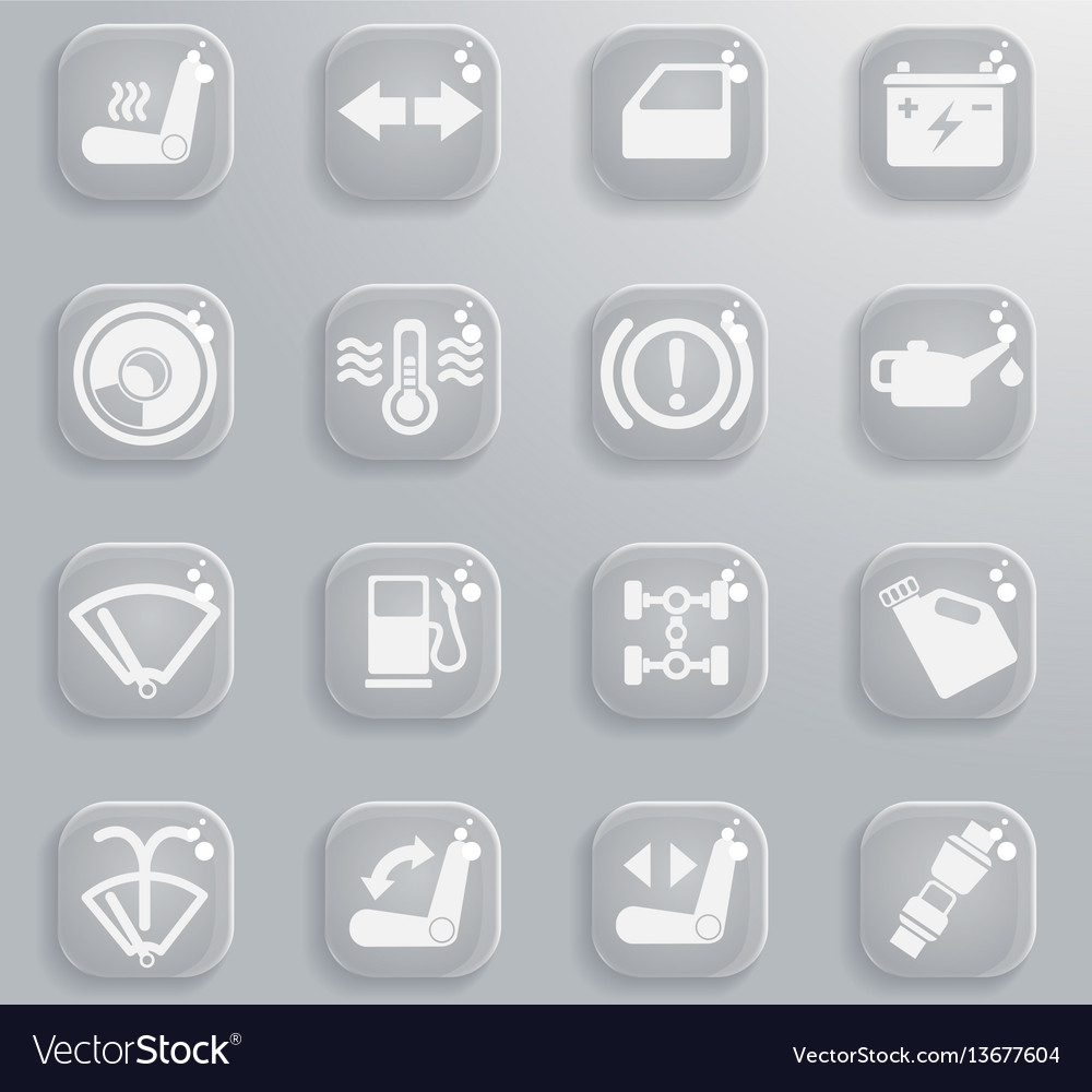 Car interface sign Royalty Free Vector Image - VectorStock