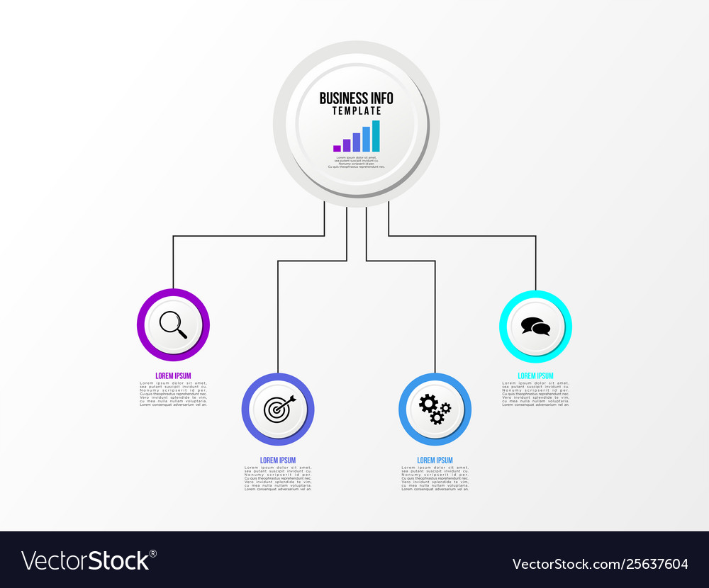 Infographic design template with options steps