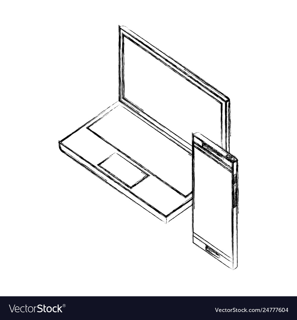 Laptop Computer und Smartphone digitale Geräte