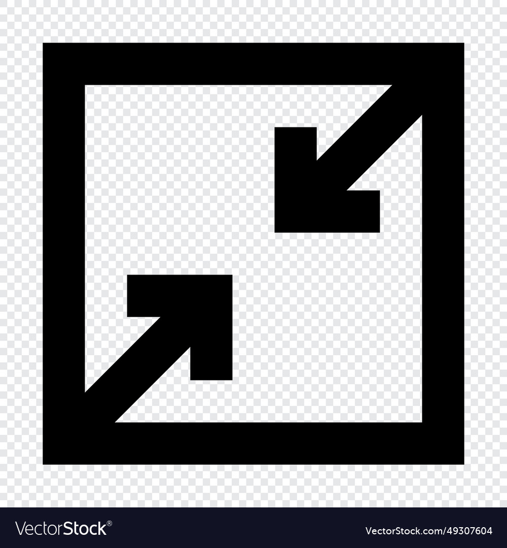 Resize icon suitable for website ui design