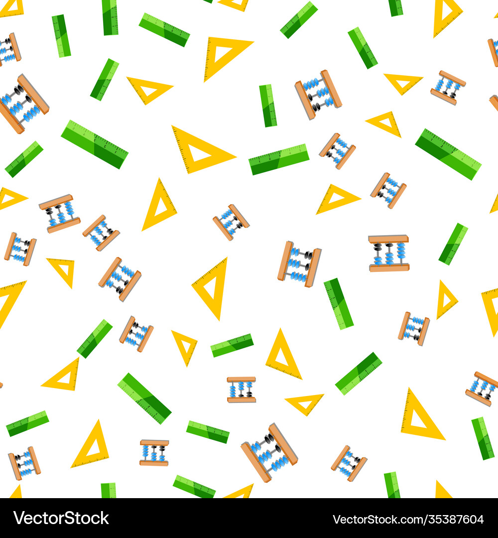 Seamless pattern abstract back to school poster Vector Image