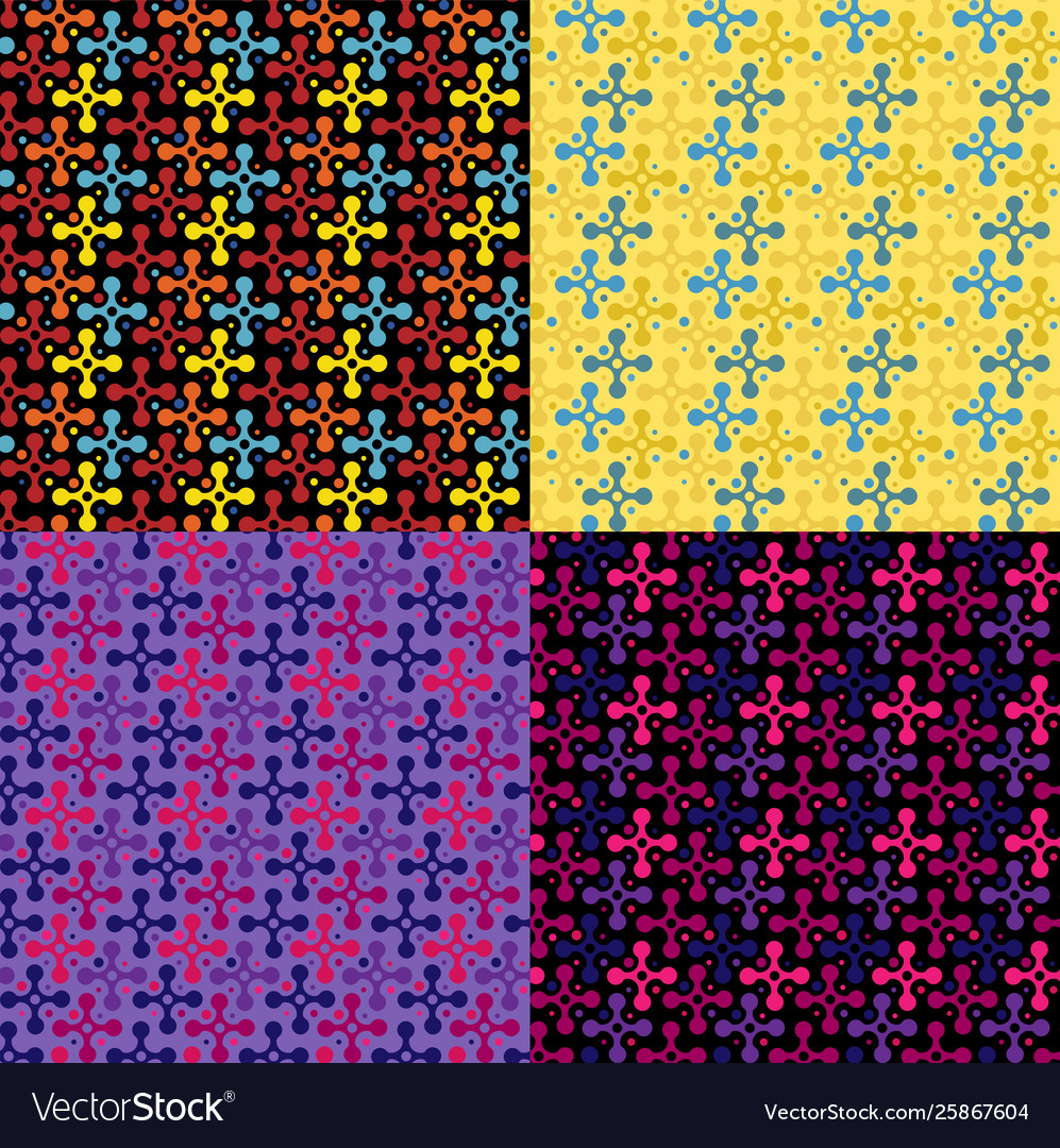 Set seamless repeating patterns from color