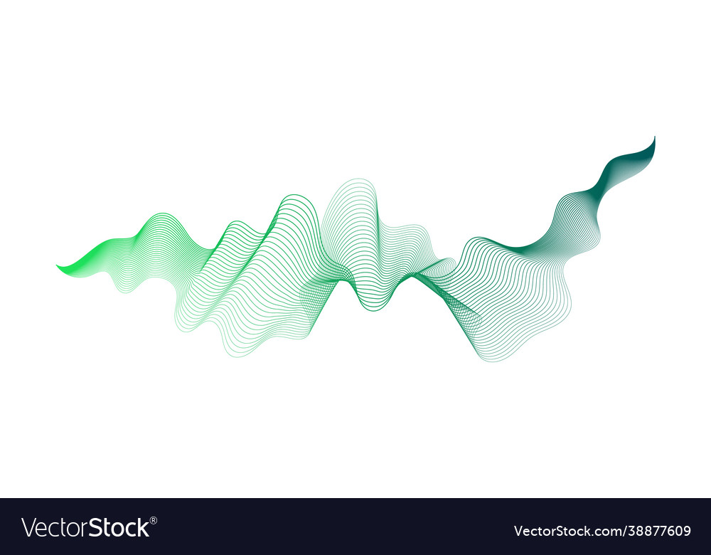 Abstract backdrop with wave gradient lines vector image Abstract backdrop with wave gradient lines