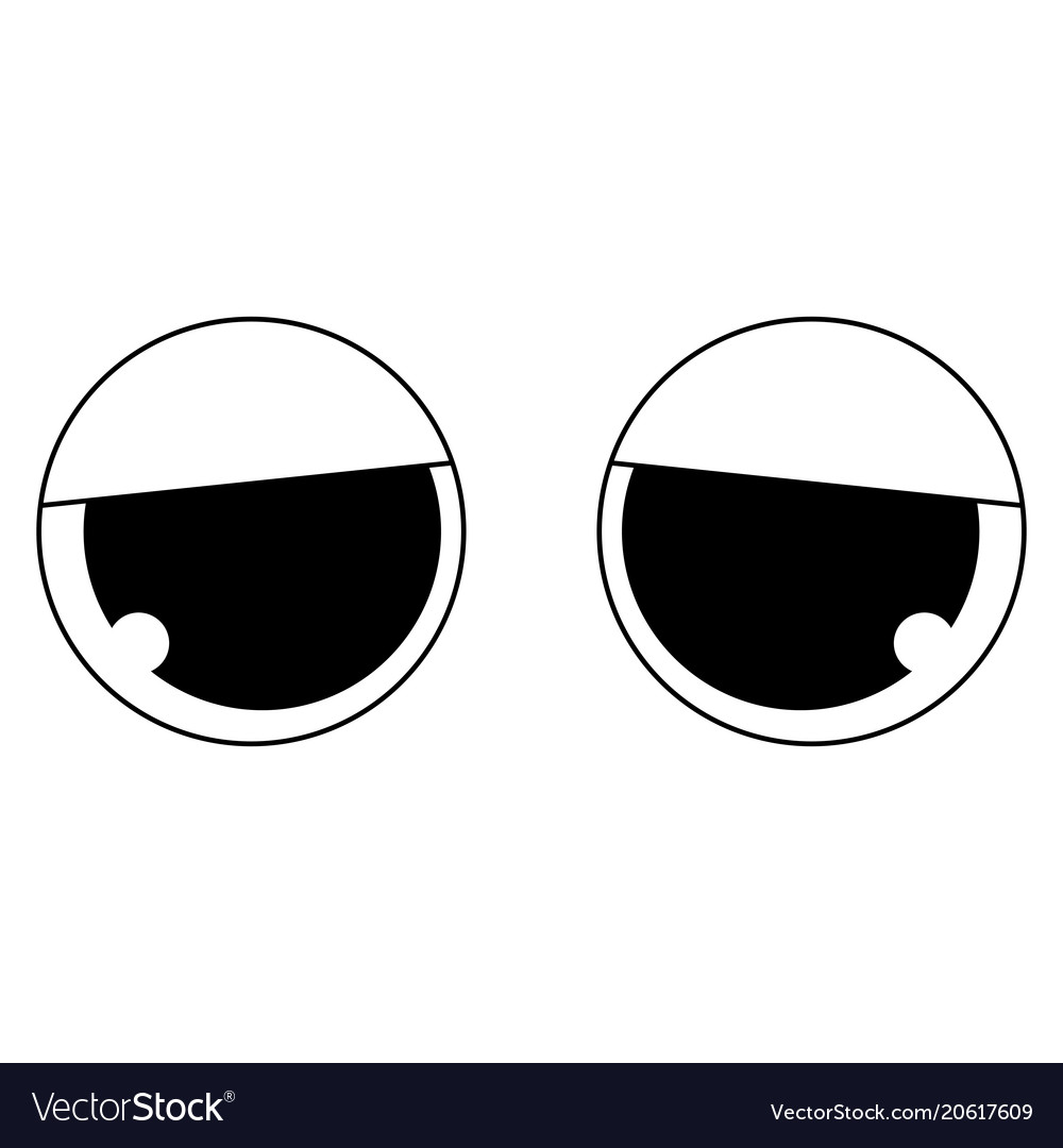 Abstract cartoon eyes Royalty Free Vector Image