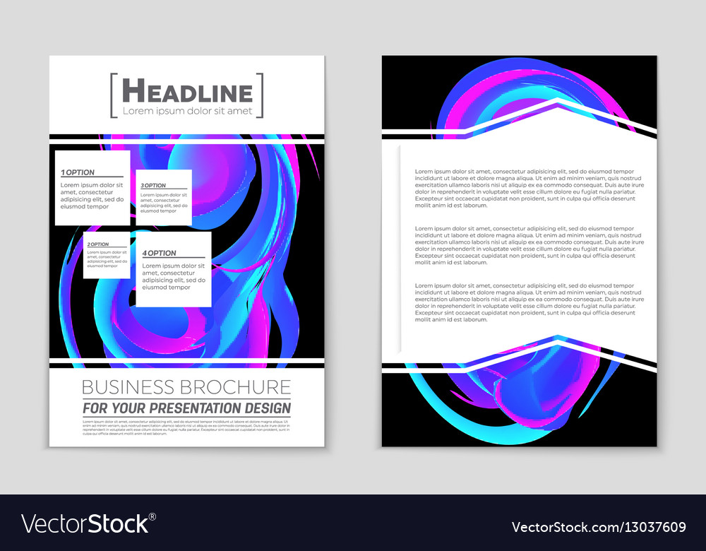 Abstract layout background set for art