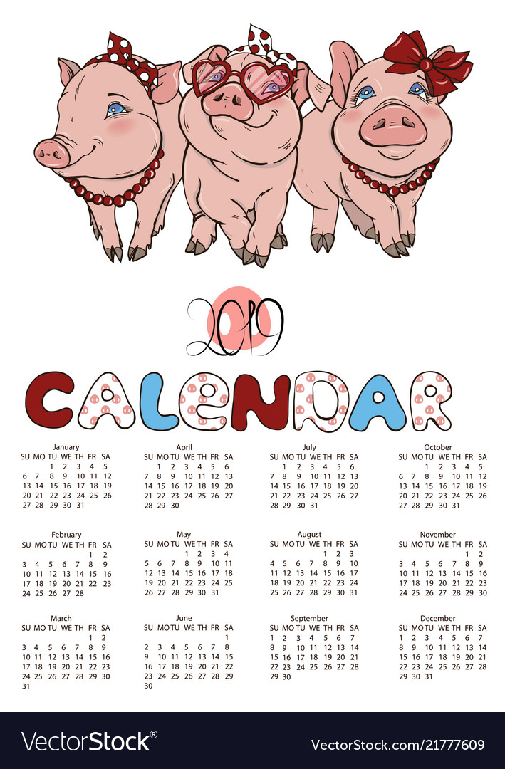 Calendar Pigs