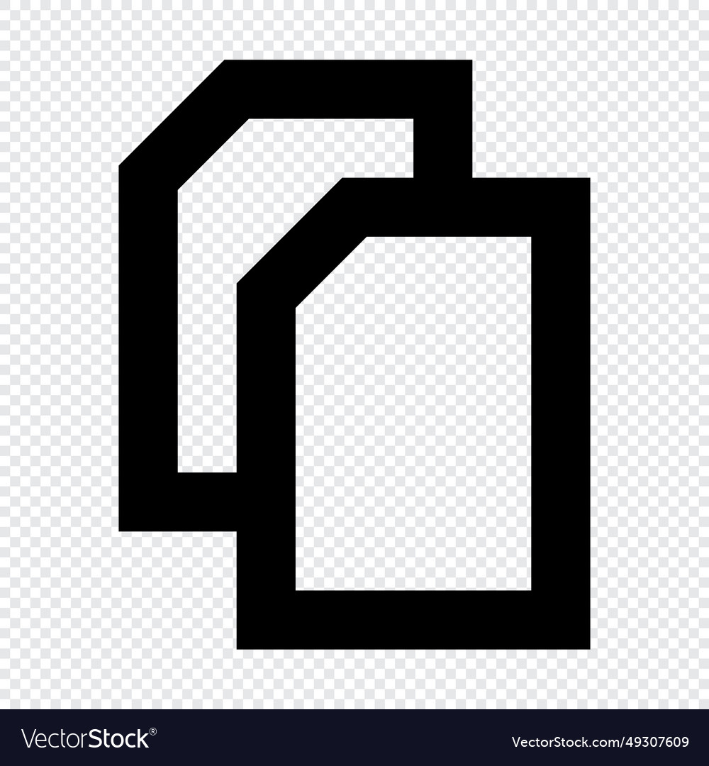 Copy icon suitable for website ui design vector image Copy icon suitable for website ui design