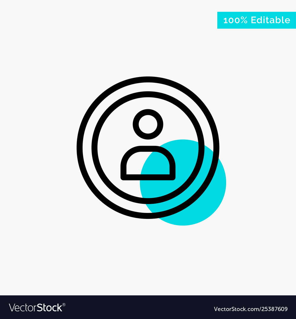 Interface navigation user turquoise highlight vector image Interface navigation user turquoise highlight