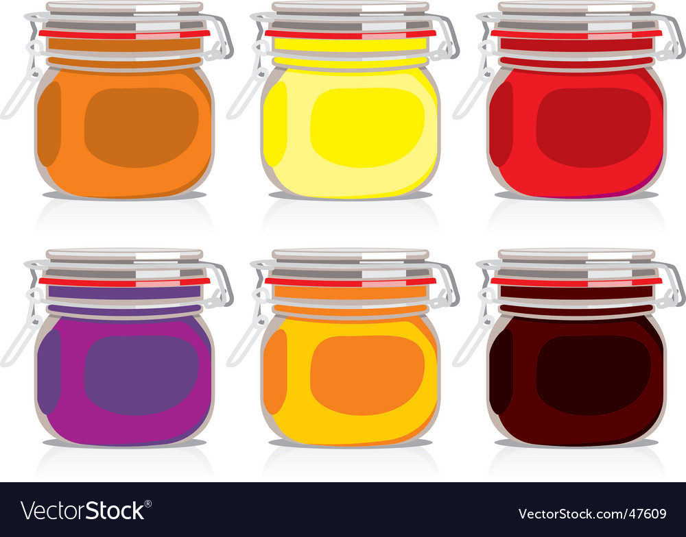 Jam jars set