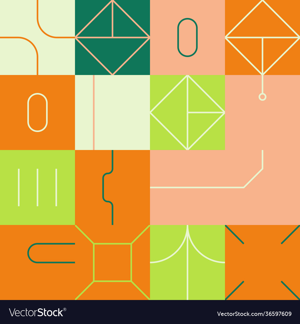 Linear abstract pattern design vector image Linear abstract pattern design