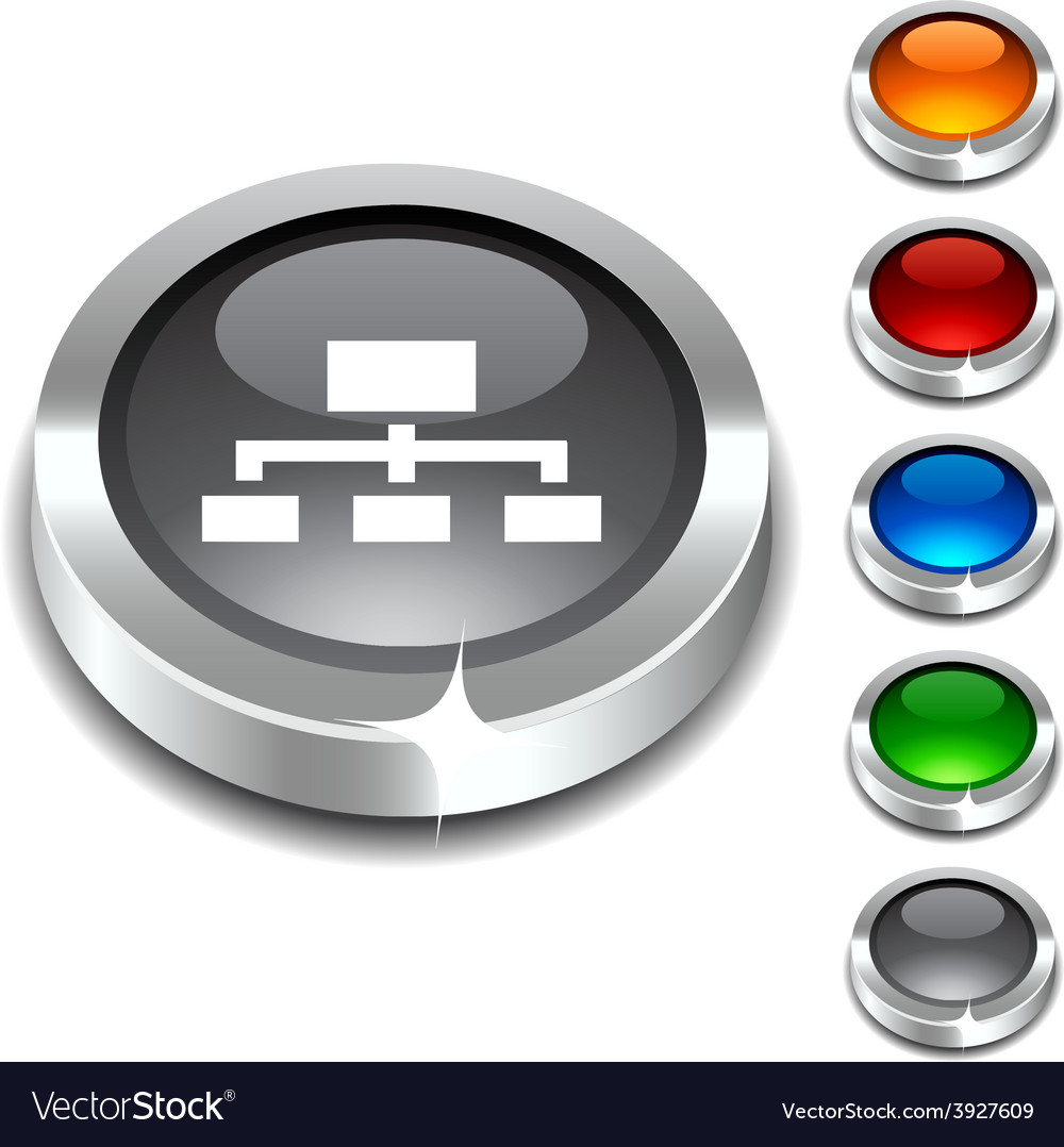 Network 3d button