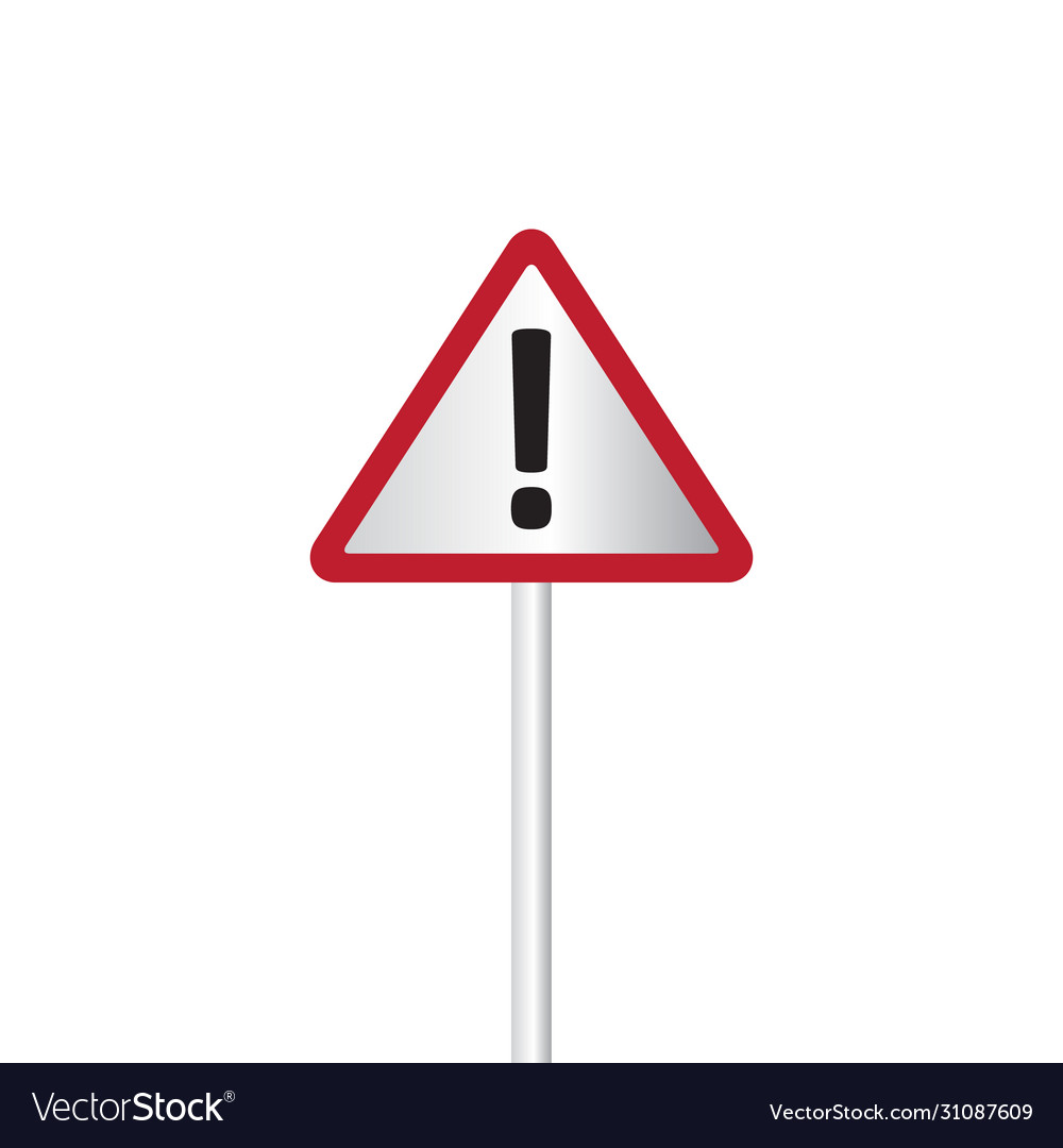 Realistic traffic sign for design element