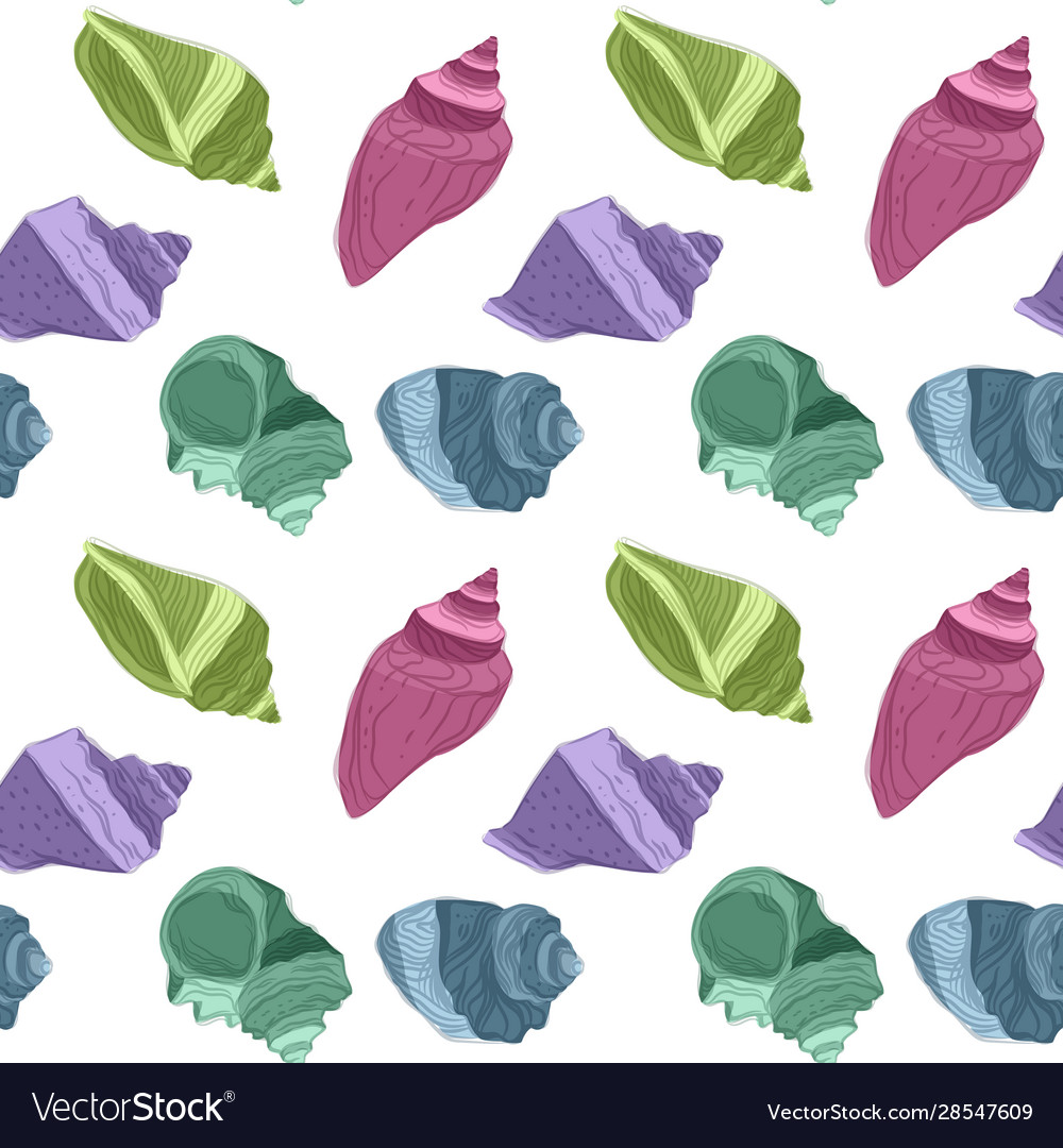 Seamless endless pattern with print colorful