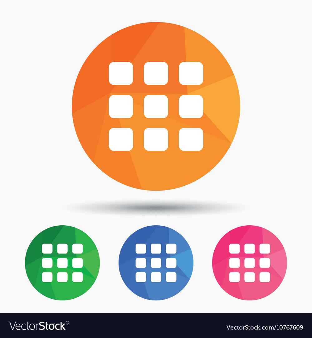 Thumbnails grid icon gallery view symbol