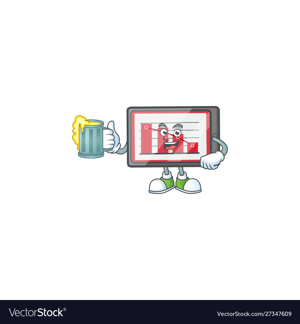 With juice down chart horizontal table for report Vector Image With juice down chart horizontal table for report